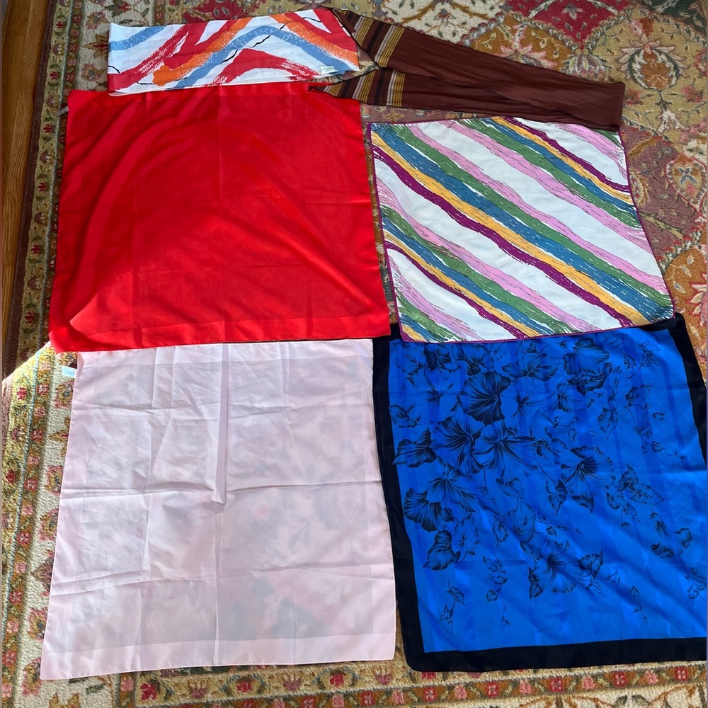 Vintage scarfs 6 price 4 All Multicolor Fabric/Silk:poly Ann Klein:Avon:Boselli